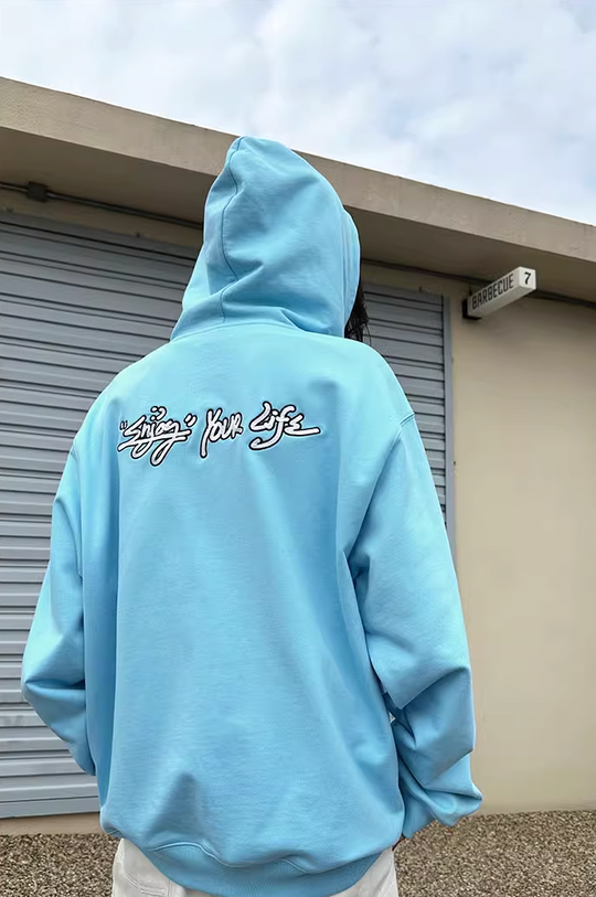 MEDM Logo Embroidery Zipper Hoodie