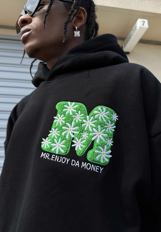 MEDM Flower Embroidery Hoodie