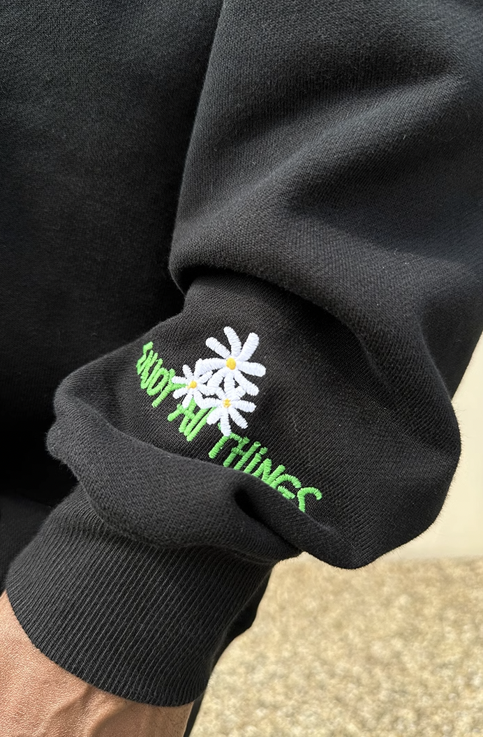 MEDM Flower Embroidery Hoodie