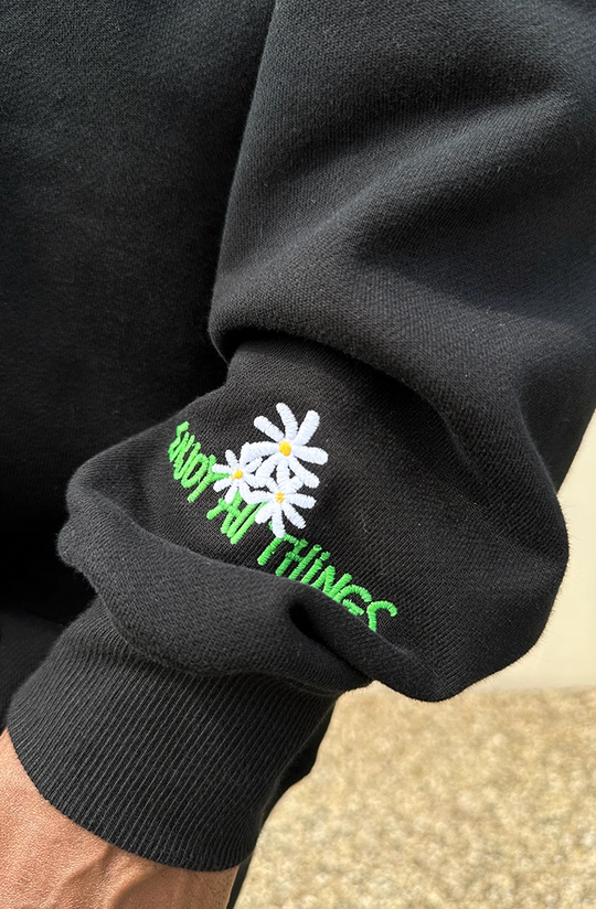 MEDM Flower Embroidery Hoodie