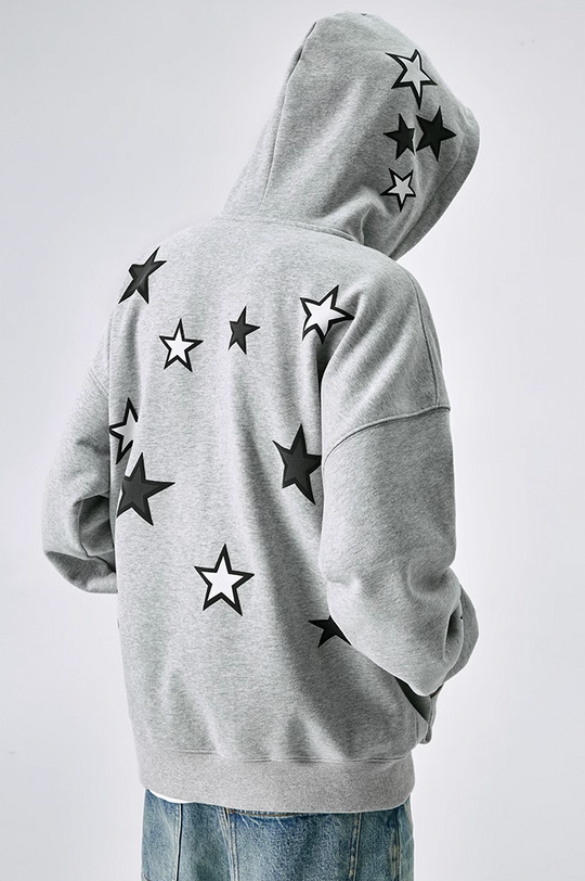 MEDM Pentagram Star Zipper Hoodie
