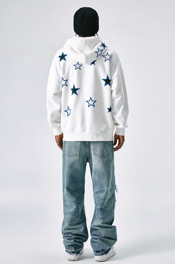 MEDM Pentagram Star Zipper Hoodie