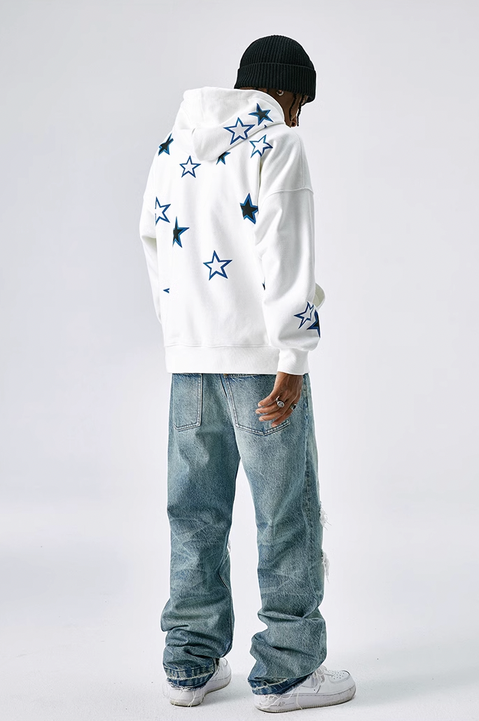 MEDM Pentagram Star Zipper Hoodie