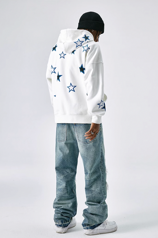 MEDM Pentagram Star Zipper Hoodie