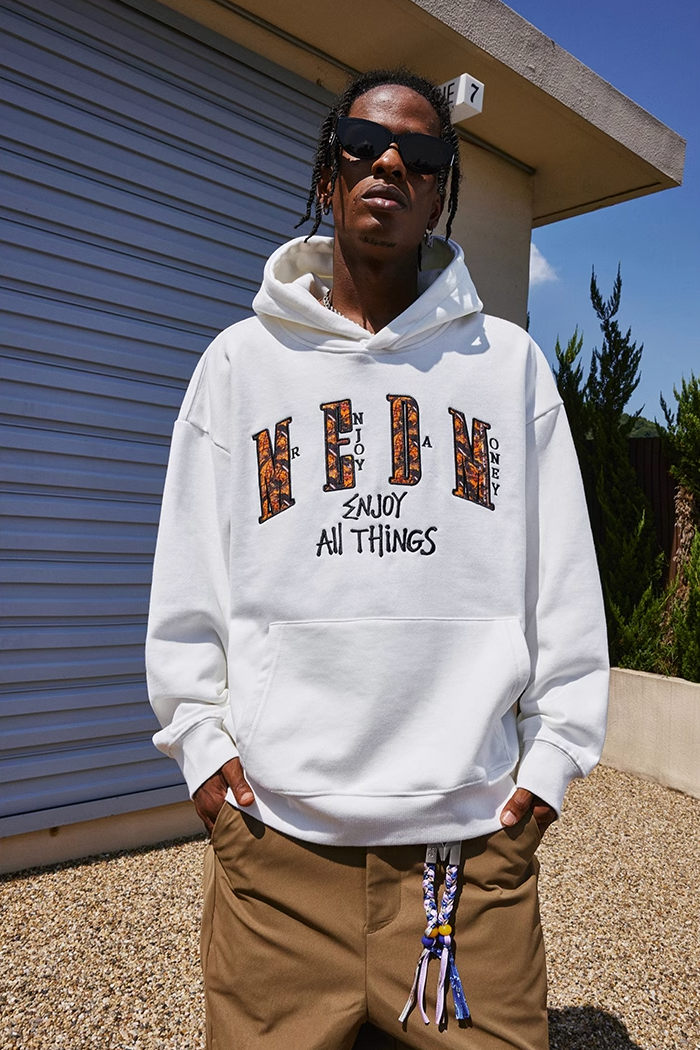 MEDM Leaf Camouflage Patch Embroidery Hoodie