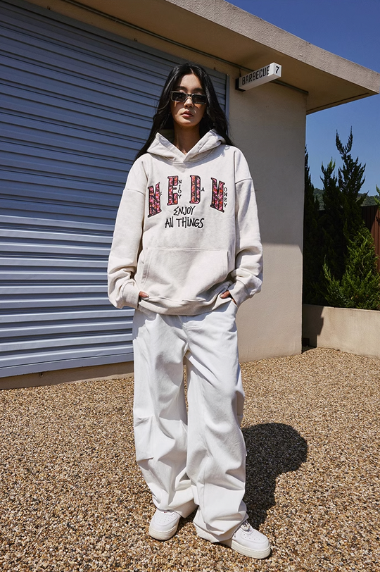 MEDM Leaf Camouflage Patch Embroidery Hoodie