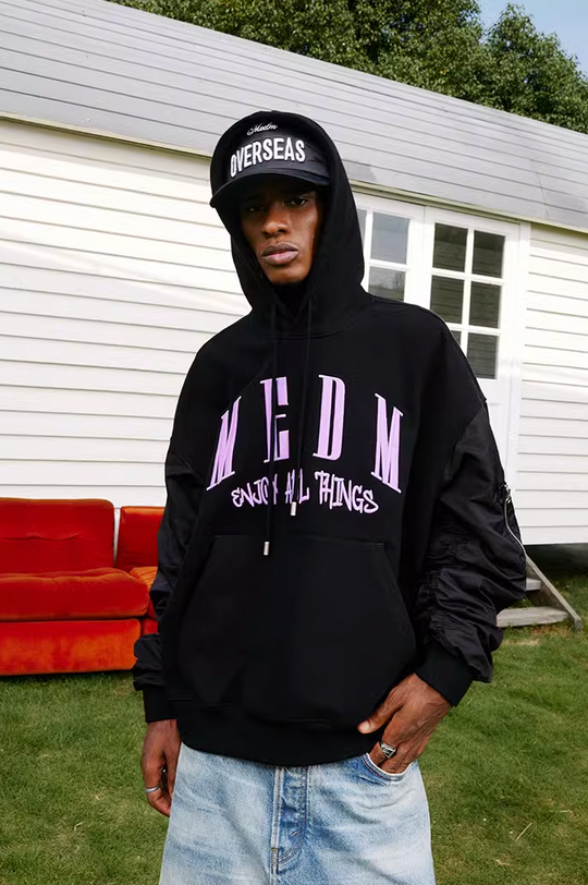 MEDM 3D Embroidery MA1 Sleeve Hoodie