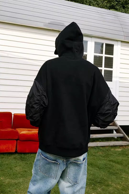 MEDM 3D Embroidery MA1 Sleeve Hoodie