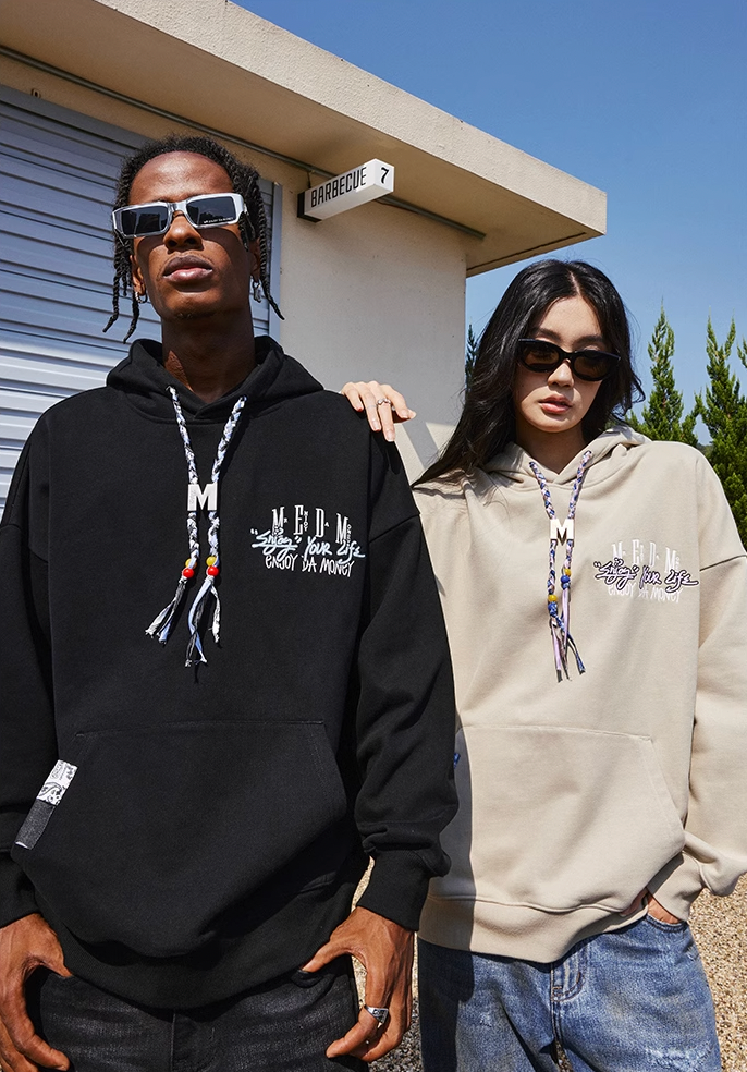 MEDM M Buckle Braided Rope Hoodie