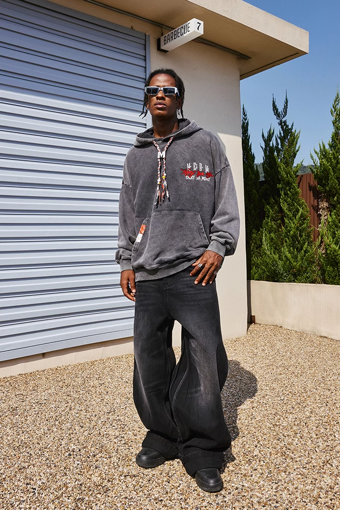 MEDM M Buckle Braided Rope Hoodie