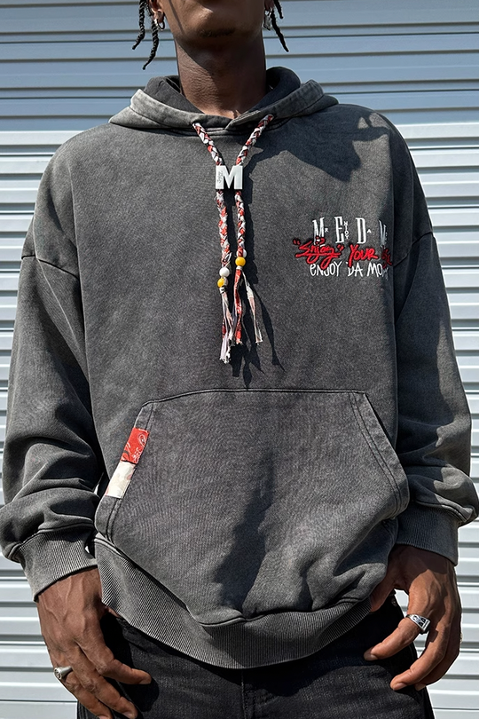 MEDM M Buckle Braided Rope Hoodie