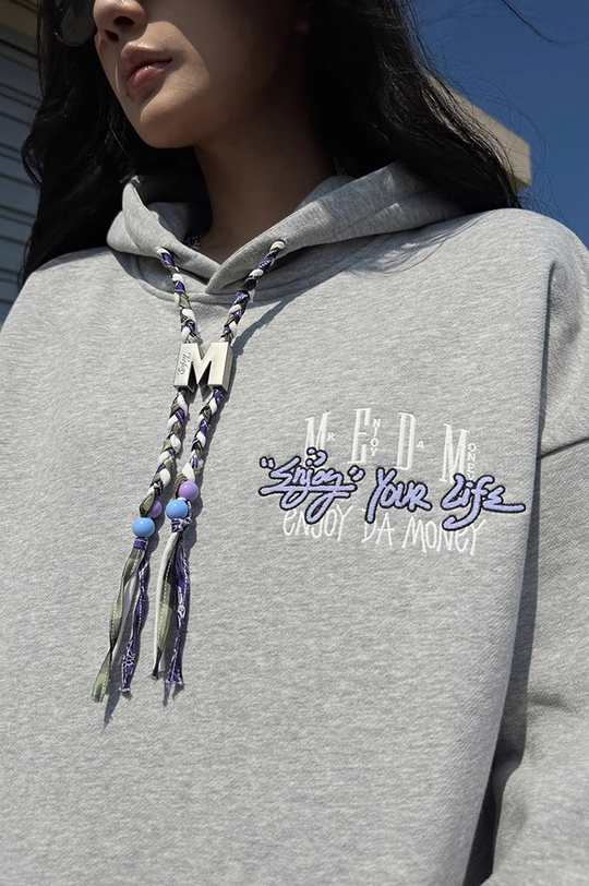 MEDM M Buckle Braided Rope Hoodie