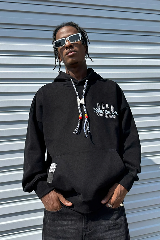 MEDM M Buckle Braided Rope Hoodie