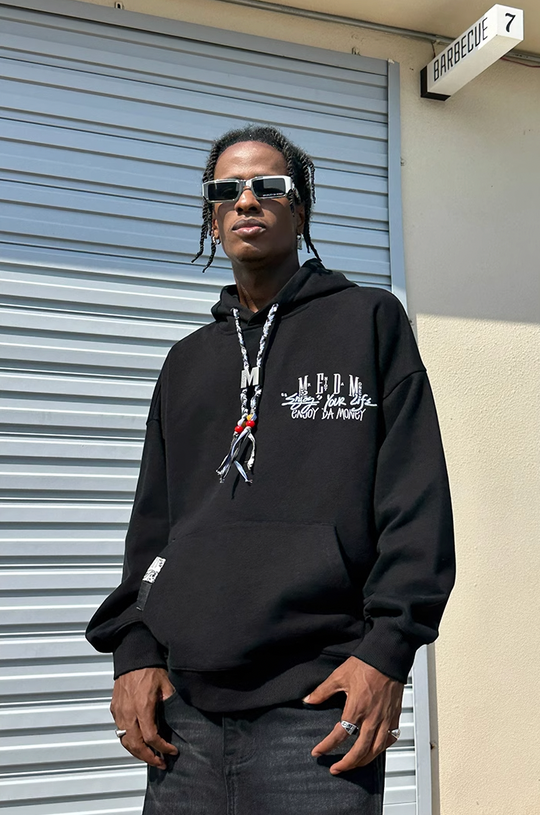 MEDM M Buckle Braided Rope Hoodie