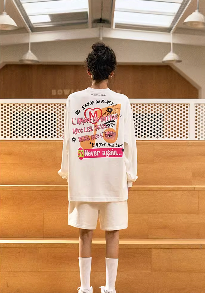 MEDM Notes Graffiti Long Sleeved Tee