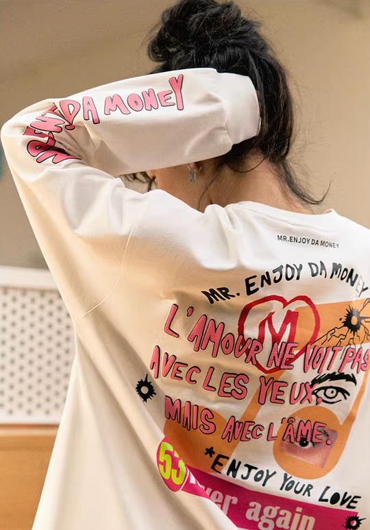 MEDM Notes Graffiti Long Sleeved Tee