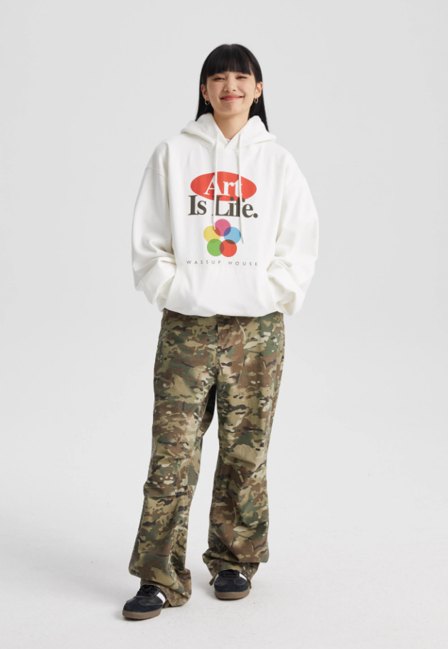 Wassup House LIFE printed Hoodie