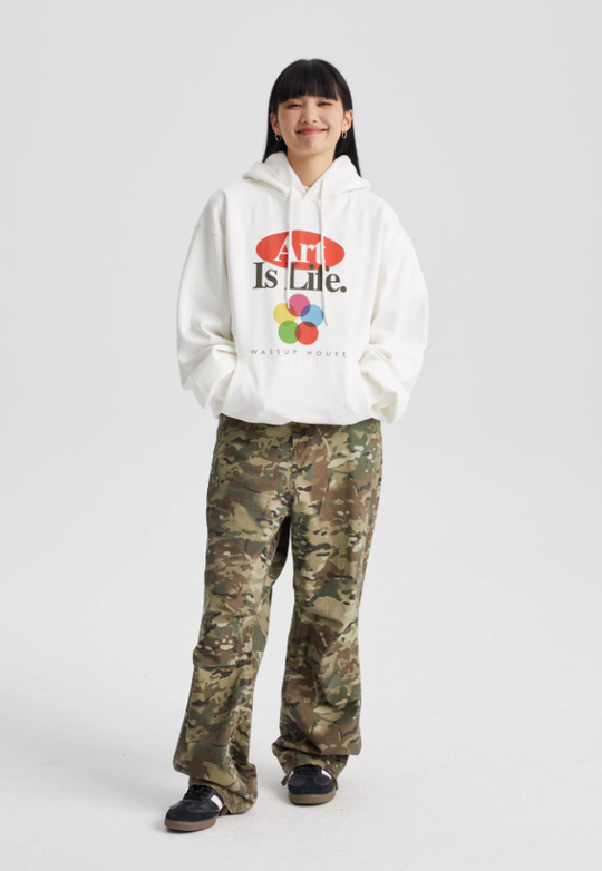 Wassup House LIFE printed Hoodie