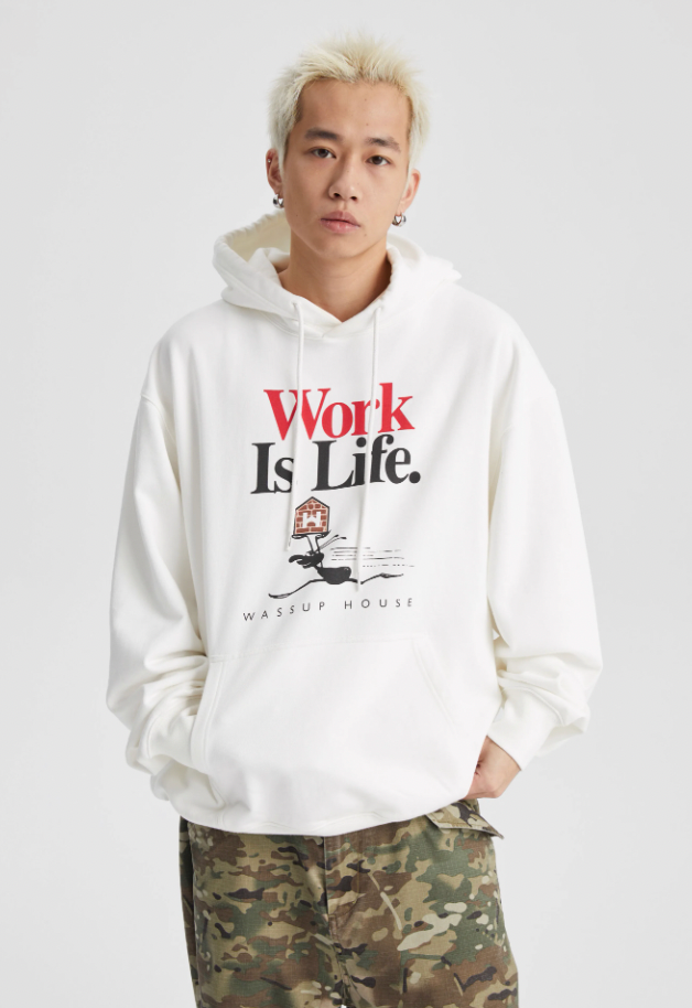 Wassup House LIFE printed Hoodie