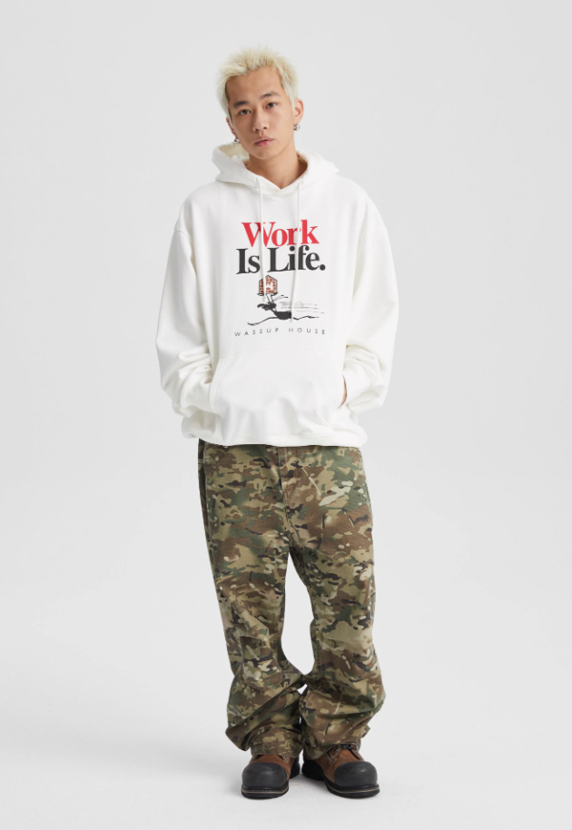 Wassup House LIFE printed Hoodie