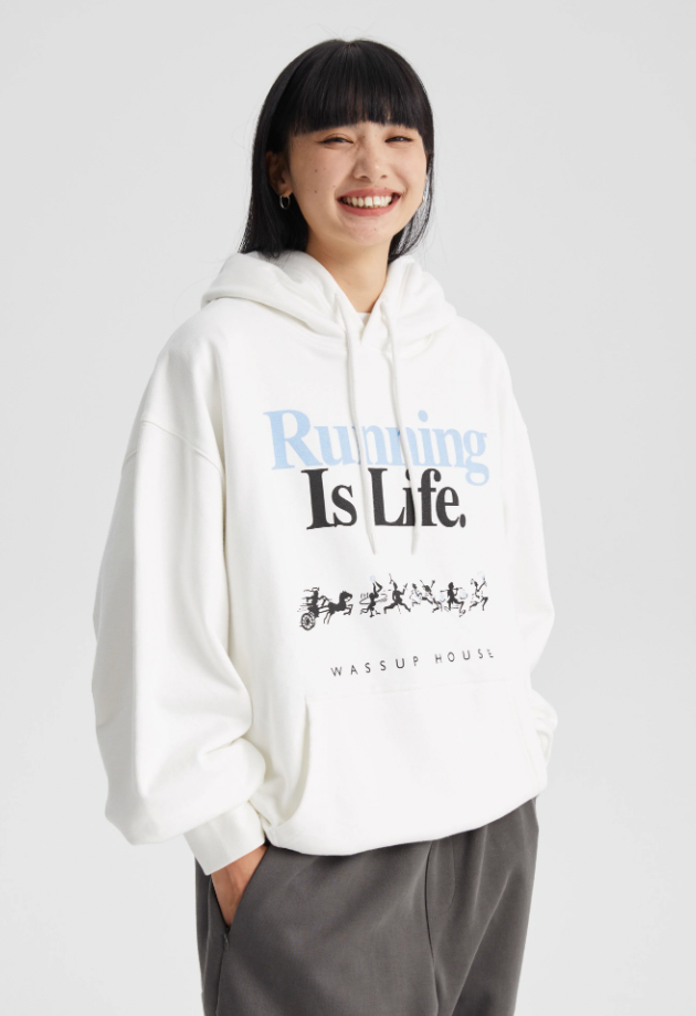 Wassup House LIFE printed Hoodie