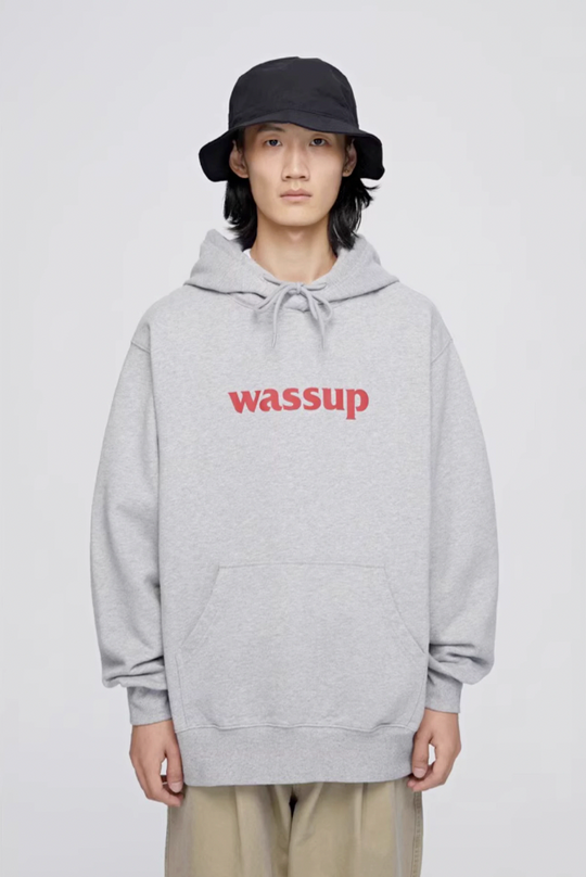 Wassup House Basic Logo Print Hoodie