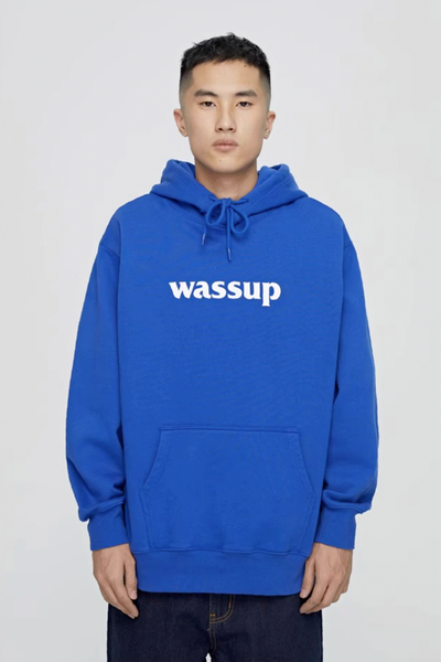 Wassup House Basic Logo Print Hoodie