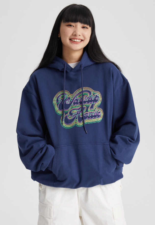 Wassup House Chain Embroidery Neon Hoodie