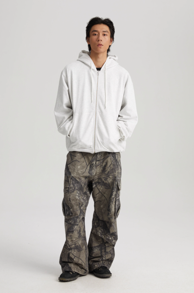 Wassup House 3D Embossed Zipper Hoodie