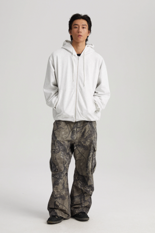 Wassup House 3D Embossed Zipper Hoodie