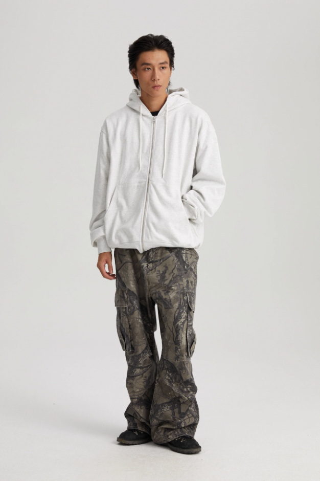 Wassup House 3D Embossed Zipper Hoodie