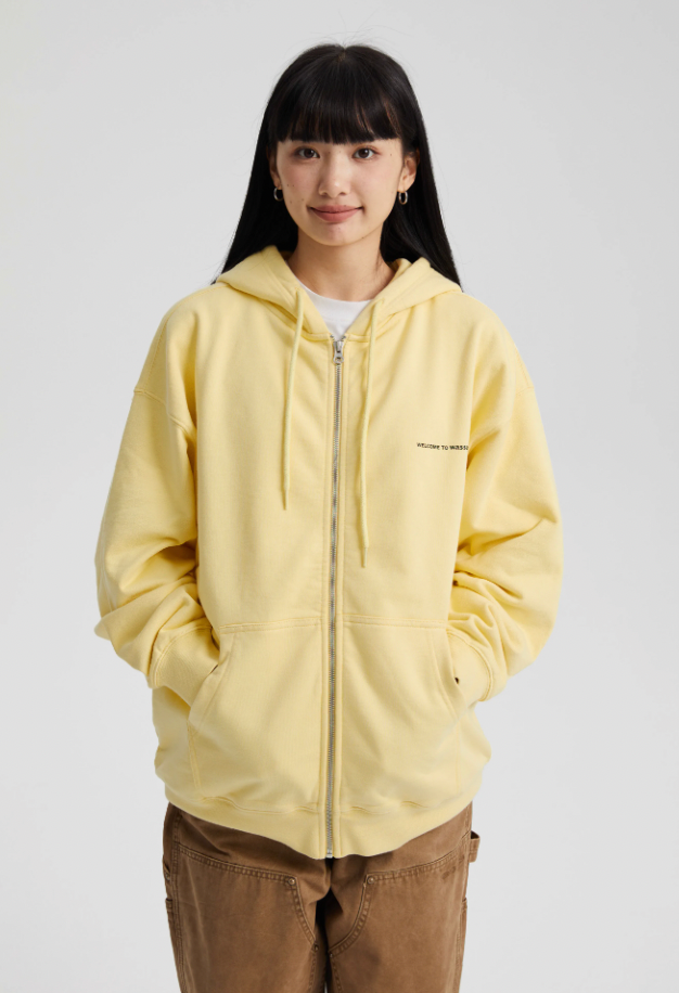 Wassup House 3D Embossed Zipper Hoodie