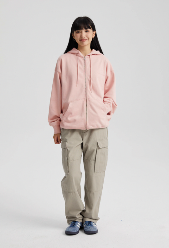 Wassup House 3D Embossed Zipper Hoodie