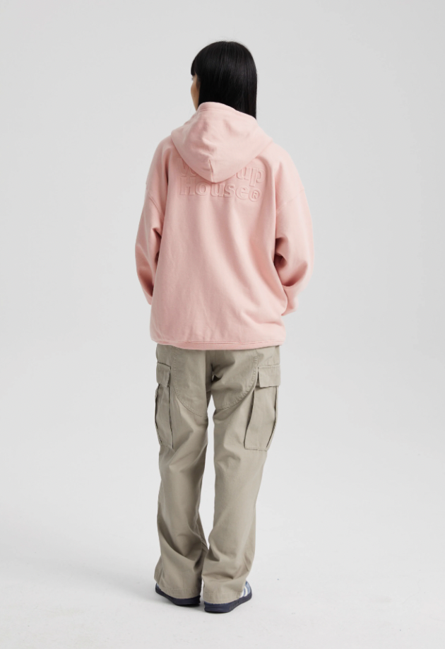 Wassup House 3D Embossed Zipper Hoodie