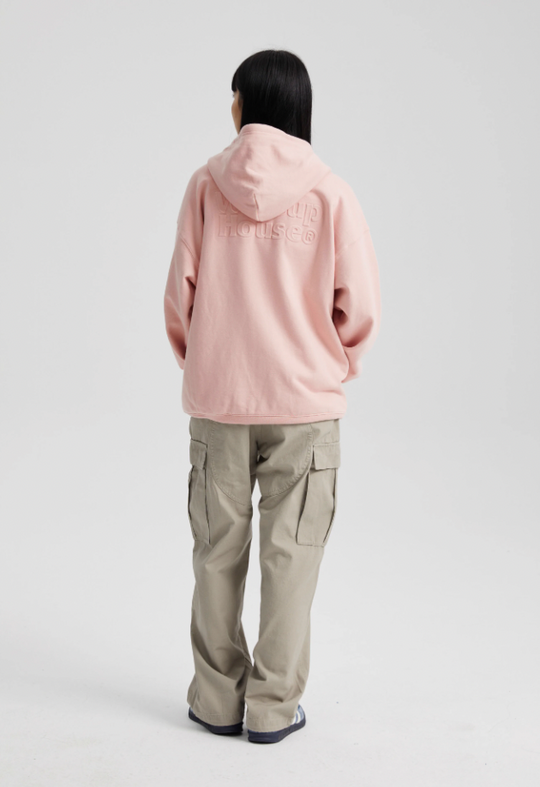 Wassup House 3D Embossed Zipper Hoodie