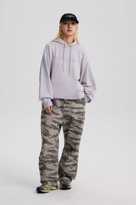 Wassup House Basic 3D Foam Logo Print Hoodie