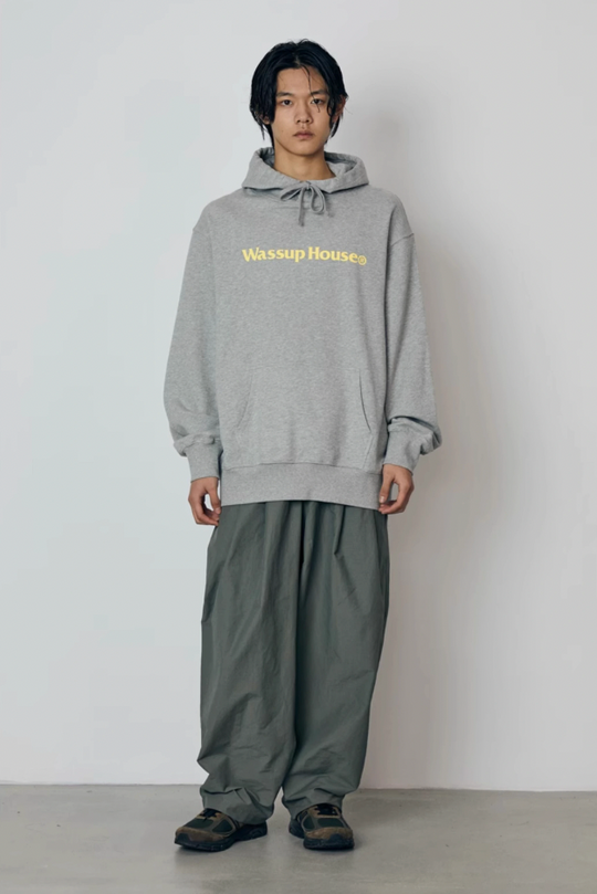 Wassup House Basic Large Logo Print Hoodie