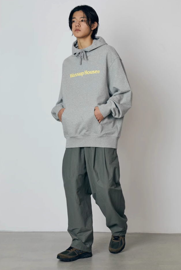 Wassup House Basic Large Logo Print Hoodie