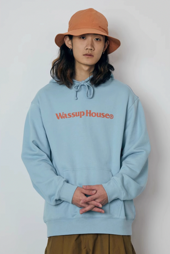 Wassup House Basic Large Logo Print Hoodie