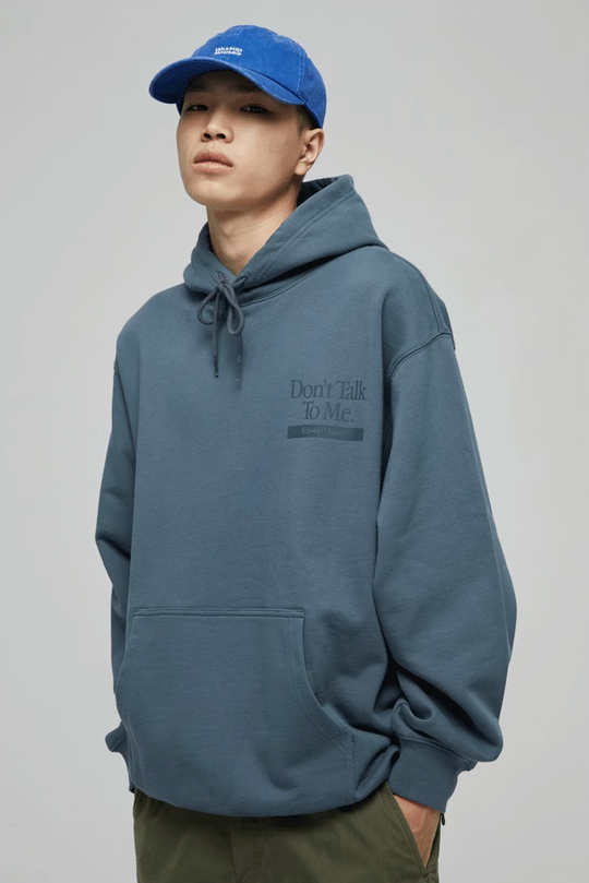 Wassup House Don't Talk To Me Letter Print Hoodie