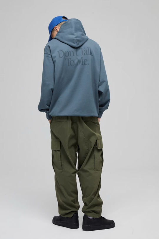 Wassup House Don't Talk To Me Letter Print Hoodie