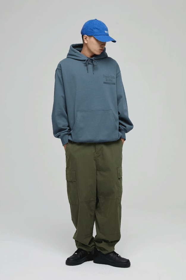 Wassup House Don't Talk To Me Letter Print Hoodie