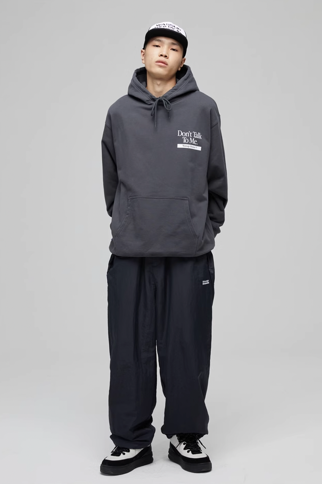 Wassup House Don't Talk To Me Letter Print Hoodie