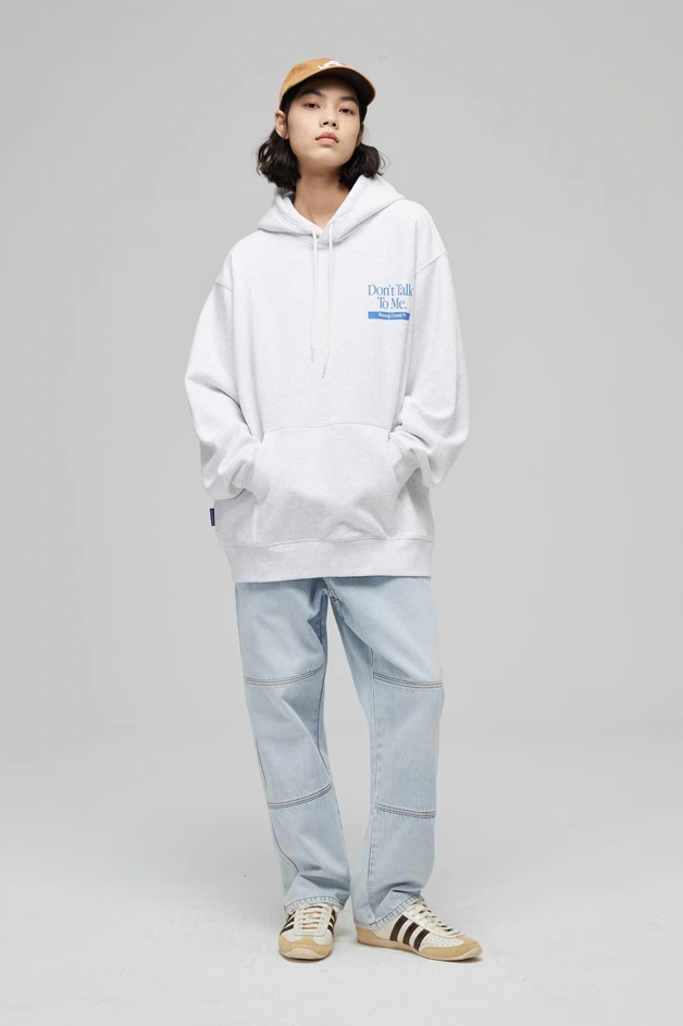 Wassup House Don't Talk To Me Letter Print Hoodie