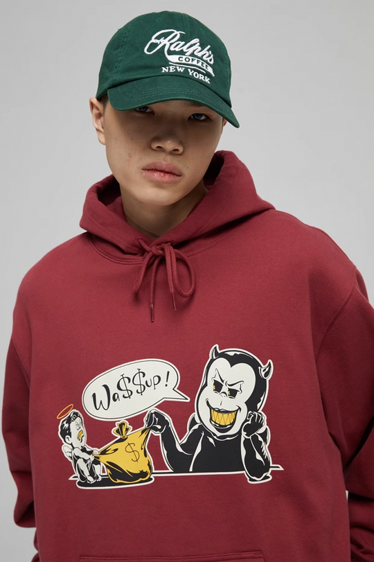 Wassup House Money Bag Print Hoodie