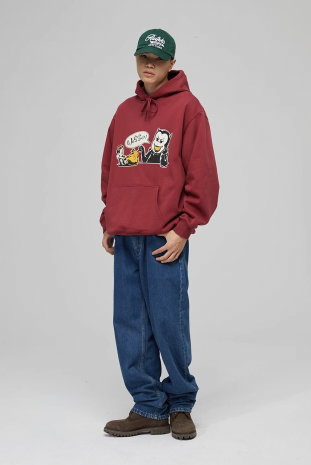 Wassup House Money Bag Print Hoodie