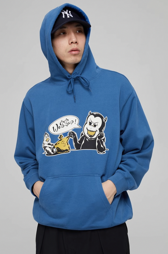 Wassup House Money Bag Print Hoodie