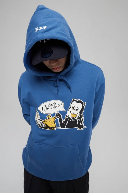 Wassup House Money Bag Print Hoodie