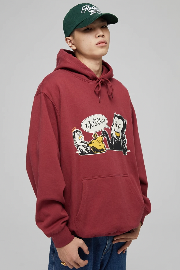 Wassup House Money Bag Print Hoodie
