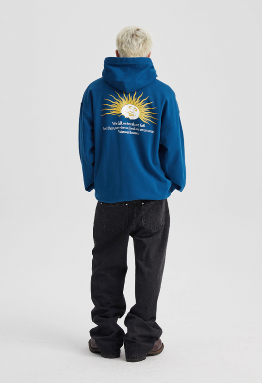 Wassup House Sunrise Sunset Print Zipper Hoodie